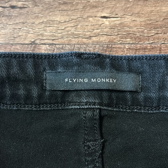 Western bell bottom flare distressed high waist jeans - Picture 3 of 6